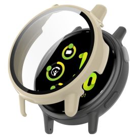 PC FULL COVER Cover in plastica con vetro per Garmin Vivo active 5 beige