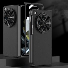 GKK LEATHER Cover con vetro per One Plus Open nera