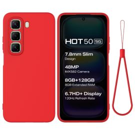 RUBBER Calotta protettiva per Infinix Hot 50 5G rosso