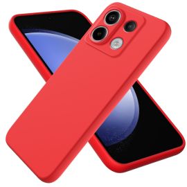 Cover protettiva RUBBER per Xiaomi Redmi Note 13 Pro 5G / Xiaomi Poco X6 5G rossa