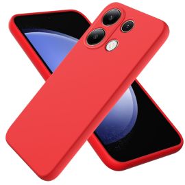 Cover protettiva RUBBER per Xiaomi Redmi Note 13 Pro / Poco M6 Pro rossa