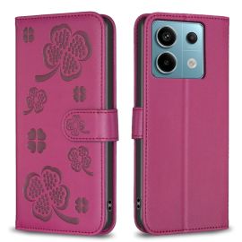 Custodia a portafoglio ART C LOVE R per Xiaomi Redmi Note 13 Pro bordeaux