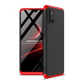 Cover protettiva 360° Samsung Galaxy A31 nero-rosso