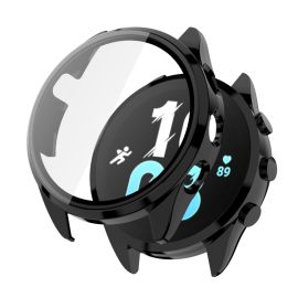 PC FULL COVER Cover in plastica con vetro per Garmin Forerunner 165 nera