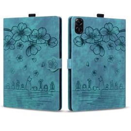 ART FLOWER Custodia a libro per Honor Pad X8a verde