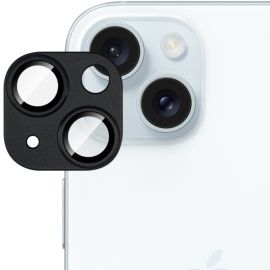 IMAK FULL METAL COVER Vetro per fotocamera Apple iPhone 15/15 Plus nera