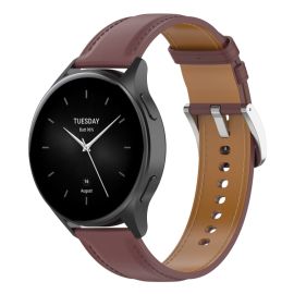 LEATHER Cinturino in pelle per Xiaomi Watch 2 marrone scuro