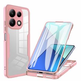 DUAL Cover bifacciale con lamina Xiaomi Redmi Note 13 rosa