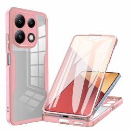 DUAL Cover bifacciale con pellicola Xiaomi Redmi Note 13 Pro rosa