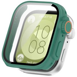 PC FULL COVER Cover in plastica con vetro per Huawei Watch Fit 3 verde