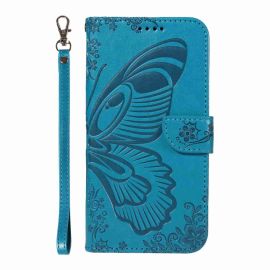 ART BUTTERFLY Copri portafoglio per Vivo V40 SE 5G blu