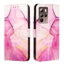 ART MARBLE Custodia a portafoglio per HTC U24 Pro PINK