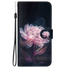 ART Cover portafoglio per Xiaomi Redmi 13 PURPLE PEONY