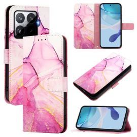 ART MARBLE Custodia a portafoglio per Xiaomi 15T Pro PINK PURPLE