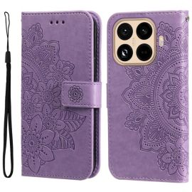 ART MANDALA Custodia a portafoglio con cinturino per Xiaomi 15T Pro viola