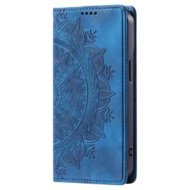 ART MANDALA Cover portafoglio per Motorola Moto G05 / Moto E15 blu