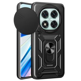 RING CAMERA Cover con supporto per Xiaomi Redmi Note 14 Pro 5G / Poco X7 nero