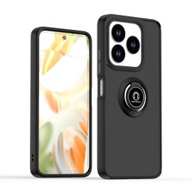 SHADOW Custodia protettiva con supporto per ZTE Blade A75 nero