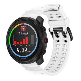 SILICONE Cinturino intercambiabile per Polar Vantage M3 bianco