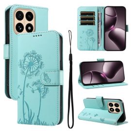ART DANDELION Custodia a portafoglio per Xiaomi 15T verde chiaro