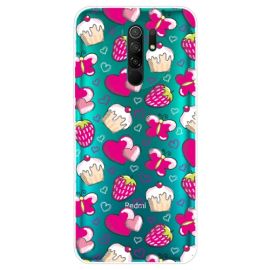 Cover in silicone ART Xiaomi Redmi 9 CUPCAKES