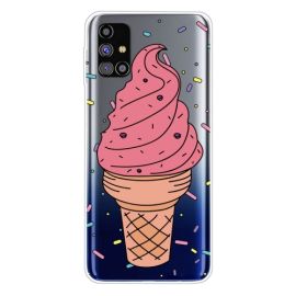 Cover in silicone ART Samsung Galaxy M31s CREAM