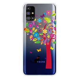 Cover in silicone ART Samsung Galaxy M31s TREE CAT