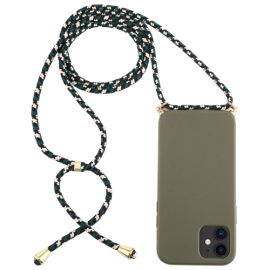 ROPE Cover con cordino Apple iPhone 12 mini verde scuro