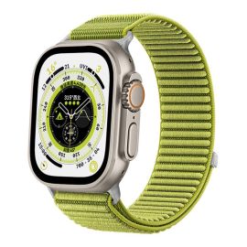 xDfind Cinturino di ricambio in NYLON per Apple Watch 44 / 45 / 46 / 49mm verde chiaro