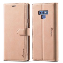 FORWENW Custodia Flip per Samsung Galaxy Note 9 oro rosa