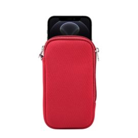 Custodia universale per cellulare con diagonale fino a 6.1" rossa