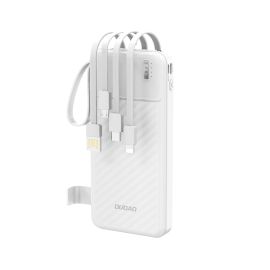 DUDAO K11 10000 mAh Caricabatterie esterno con cavi bianco