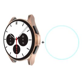 ENKAY Cover con vetro temperato per Samsung Galaxy Watch 4 Classic 46mm ROSE GOLD