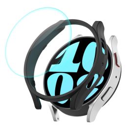 ENKAY PC FULL COVER Cover in plastica con vetro per Samsung Galaxy Watch 6 40mm nero