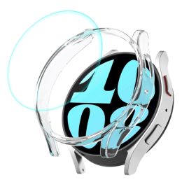 ENKAY PC FULL COVER Cover in plastica con vetro per Samsung Galaxy Watch 6 44mm trasparente