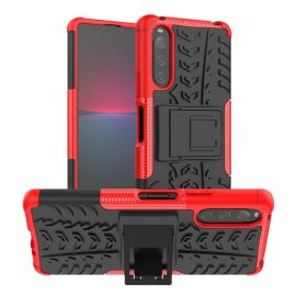 STAND Cover Extra resistente Sony Xperia 10 IV 5G rossa