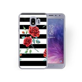 PROTEMIO MY ART Ochranný kryt Samsung Galaxy J4 (J400) BLACK AND WHITE (034)