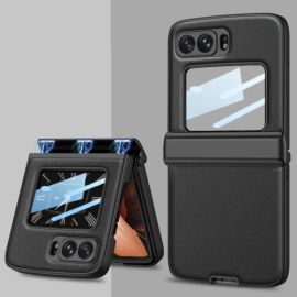 GKK MAGNETIC LEATHER Cover in plastica Motorola Razr 2022 5G nera