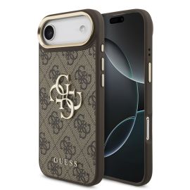 GUESS 4G METAL Custodia protettiva per Apple iPhone Air BROWN