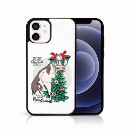 MY ART Cover con design natalizio Apple iPhone 12 mini MERRY CHRISTMAS (074)