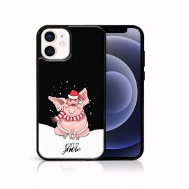 MY ART Cover con design natalizio Apple iPhone 12 mini LET IT SNOW (075)