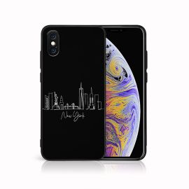 MY ART Cover protettiva per Apple iPhone X / XS NEW YORK (207)