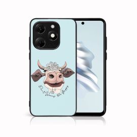 MY ART Calotta protettiva per Tecno Spark 20C / Tecno Spark Go 2024 HAPPY COW (181)