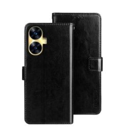 IDEWEI Custodia per portafoglio Realme C55 nera