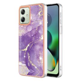 Cover protettiva IMD MARBLE per Motorola Moto G54 5G / G54 5G Power Edition GOLD PURPLE