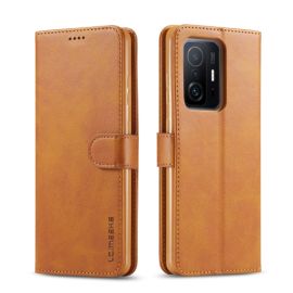 Custodia portafoglio IMEEKE per Xiaomi 11T / 11T Pro marrone chiaro