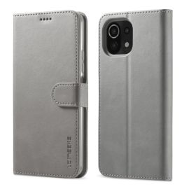 IMEEKE Custodia a portafoglio Xiaomi Mi 11 Lite / 11 Lite 5G / 11 Lite NE 5G grigio