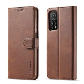 IMEEKE Custodia a portafoglio Xiaomi Redmi Note 10 / Note 10S marrone scuro