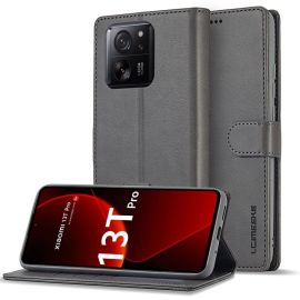 Custodia a portafoglio IMEEKE per Xiaomi 13T / 13T Pro grigia