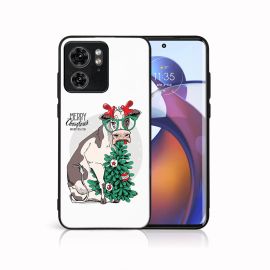 MY ART Cover con disegno natalizio Motorola Edge 40 MERRY CHRISTMAS (074)
